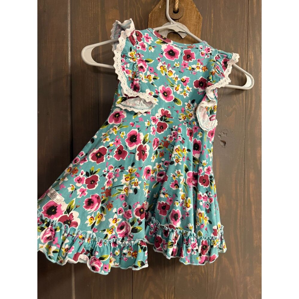 GIRLS SPRING FLORAL DRESS - Picture 2 of 3